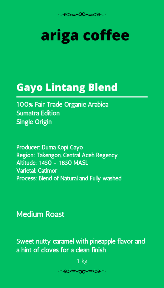 Ariga Gayo Single Origin 250gr