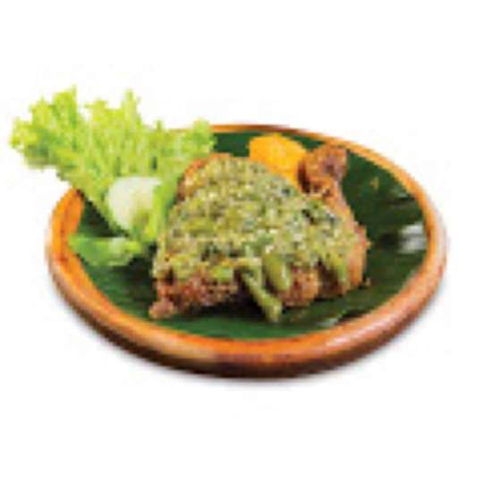 GREEN CHILLI SMASHED FRIED CHICKEN (A/P SAMBAL HIJAU Level 3)