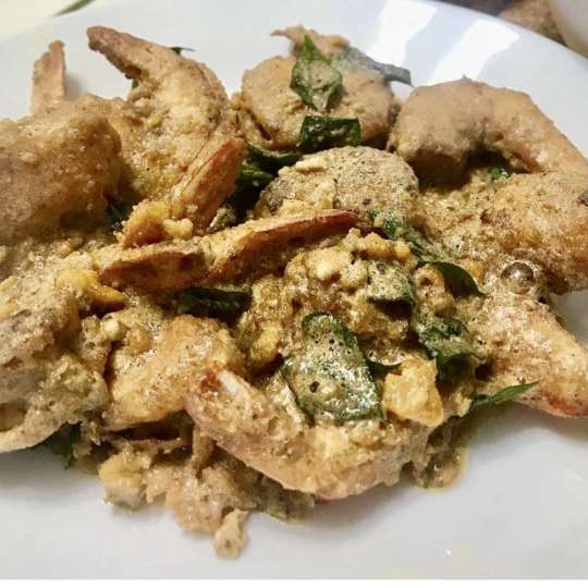 Salted Egg Prawns(UDANG TELUR ASIN)