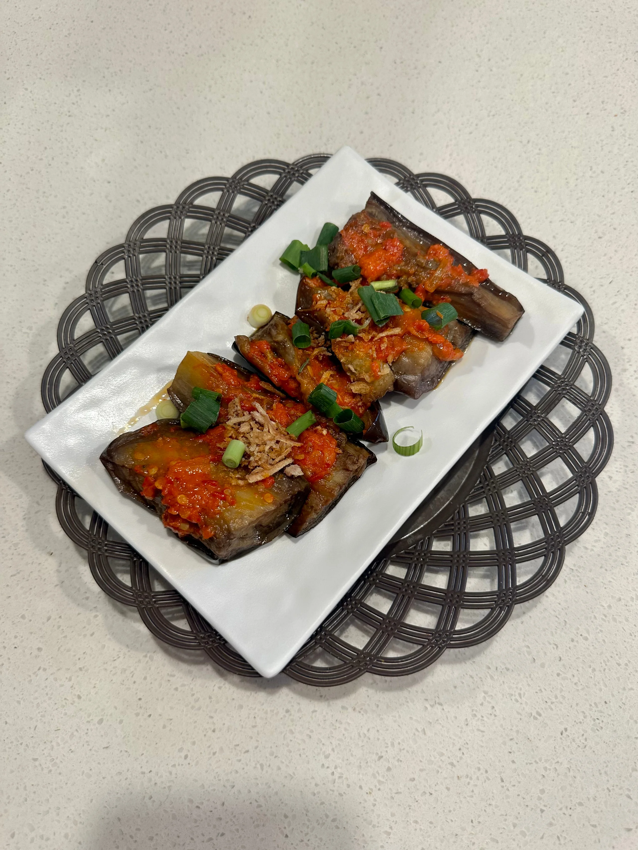 Swicy Terong (swicy eggplant salad)