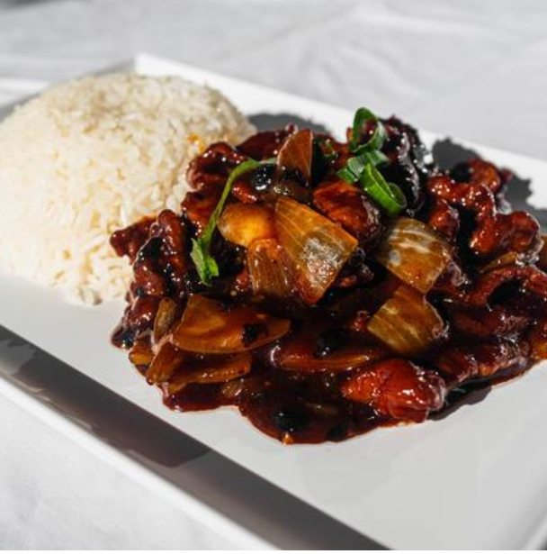Black Bean Sauce with Rice