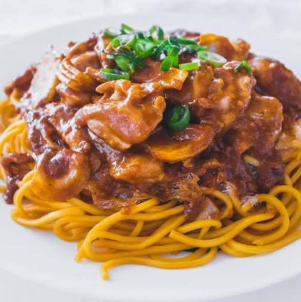 Satay with Hokkein Noodles