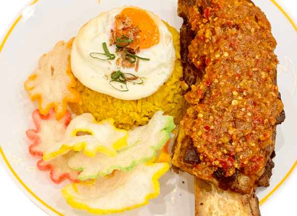 Nasi Iga Sapi Bakar Rica