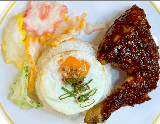 Nasi Ayam Bakar Manis Pedas