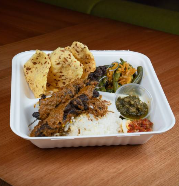 Beef Satay with Rice