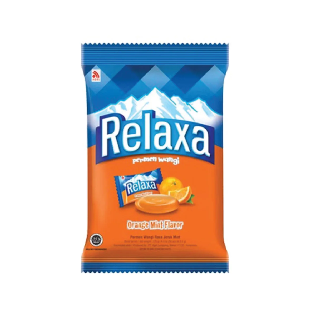 Relaxa Orange Mint Bag 50 Pcs 125Gr
