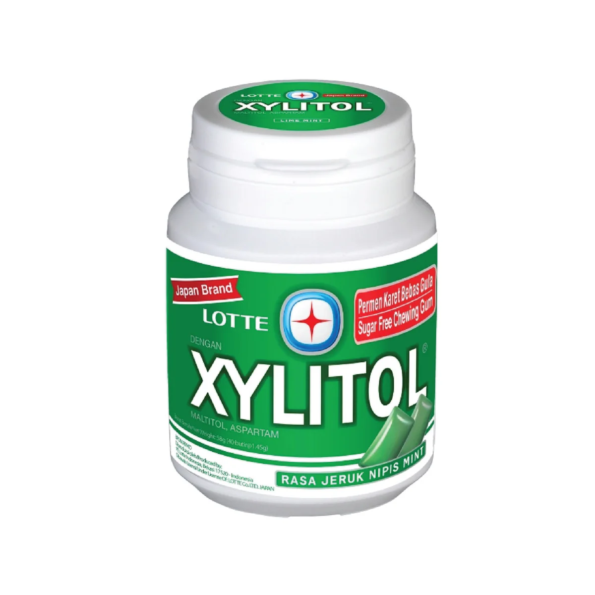 Lotte Xylitol Lime Mint Btl 58Gr