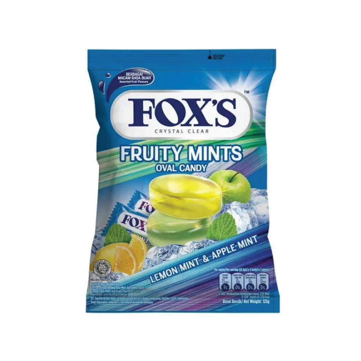 Fox'S Fruity Mints Bag 90Gr