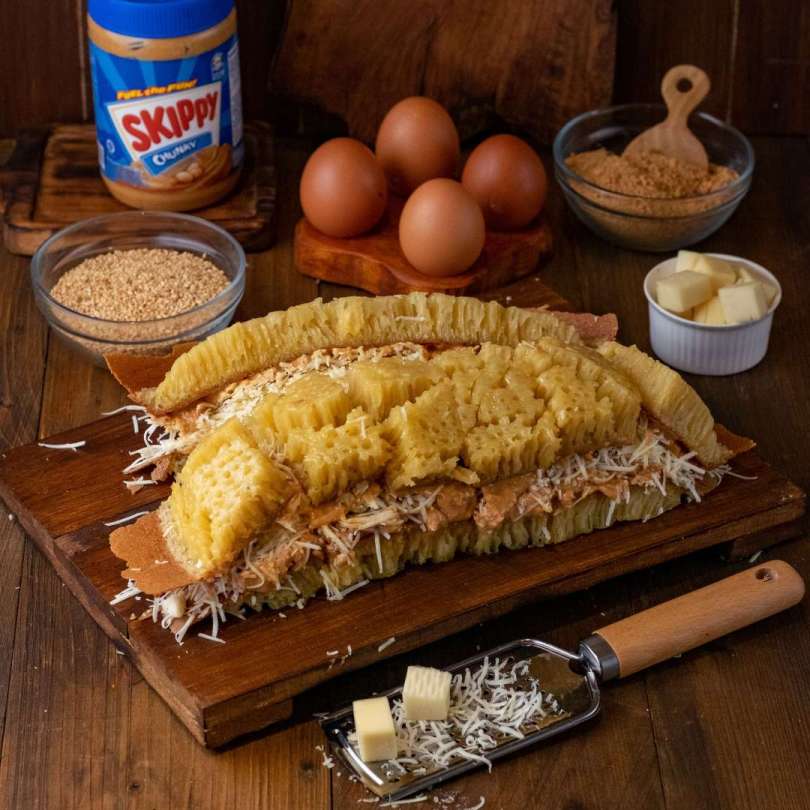 Skippy Cheese Upside Down Pancake