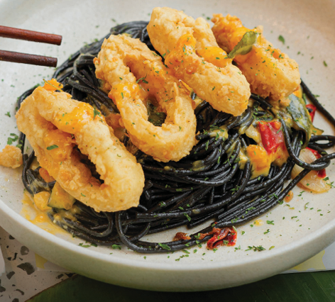 SquidInk Salted Egg Noodle