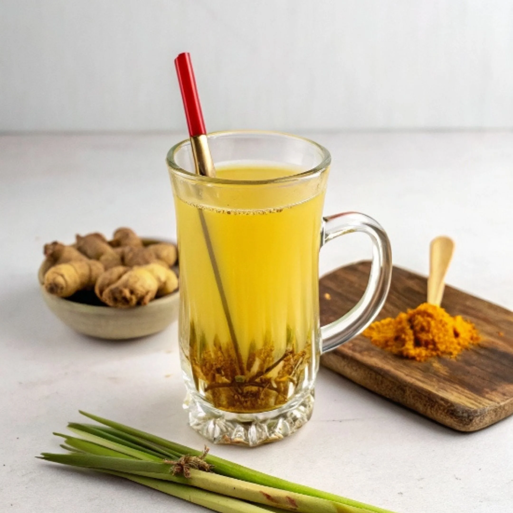 Ginger, Honey, Lemon & Lemongrass (Hot)