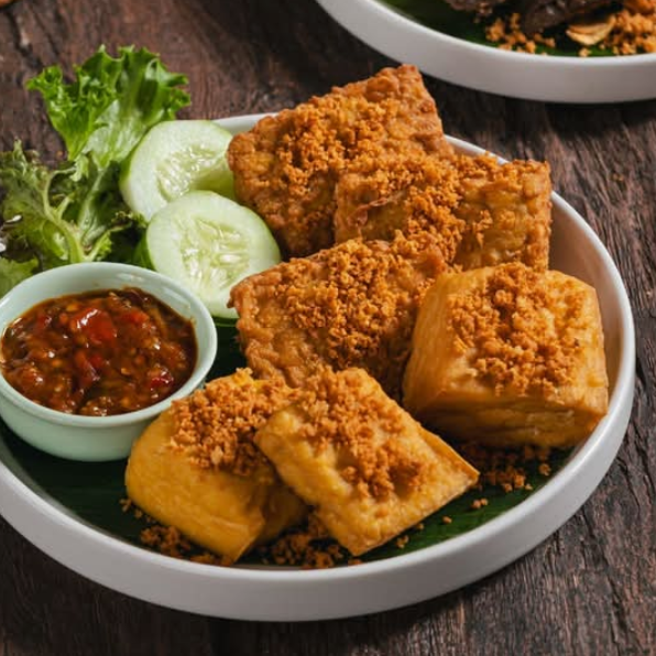 Tahu and Tempe Penyet