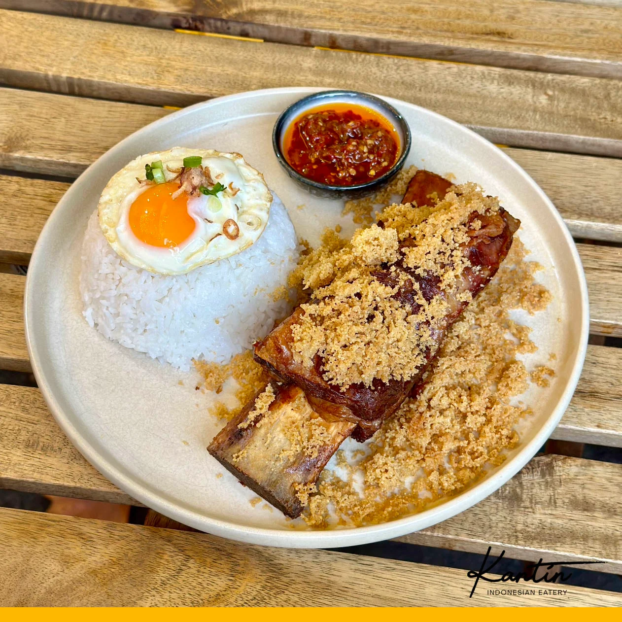 Nasi Iga Sapi Goreng Kremes