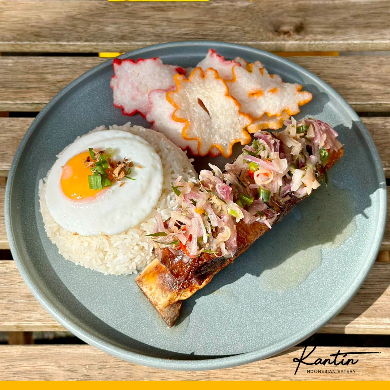 Nasi Iga Sapi Bakar Sambal Matah