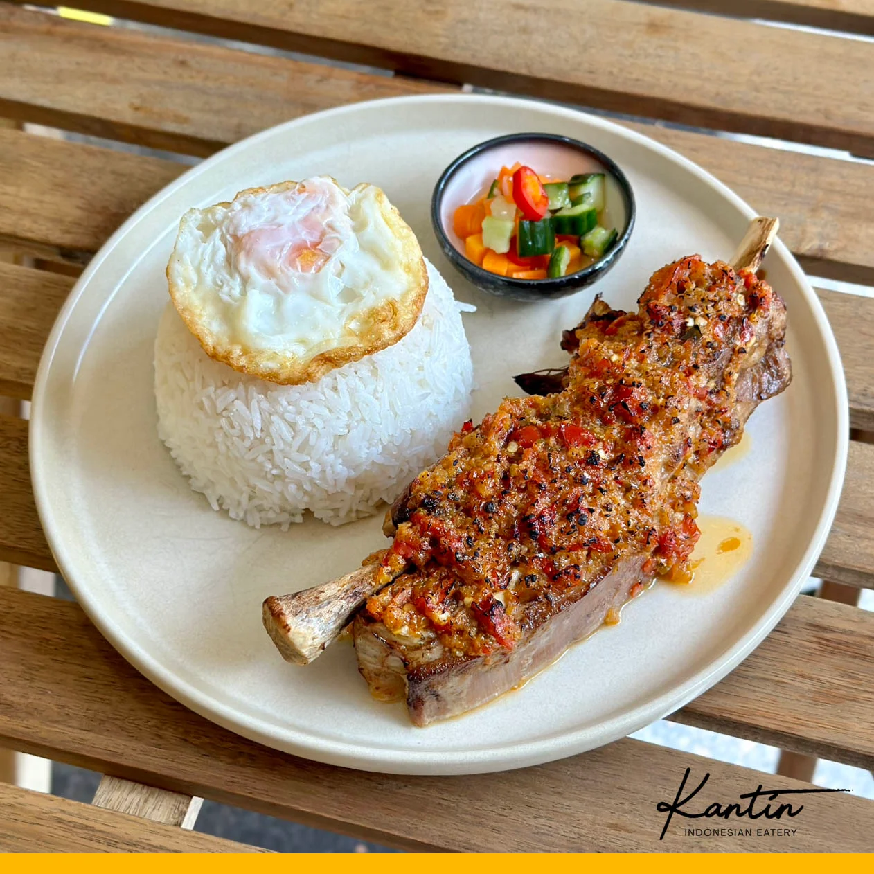 Nasi Iga Sapi Bakar Rica