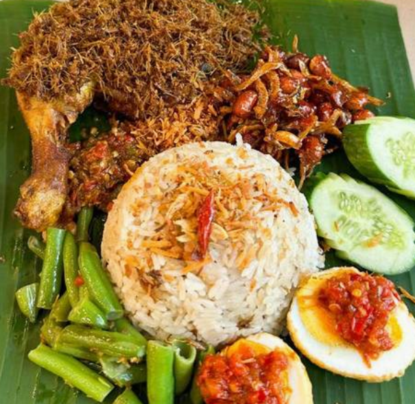 Nasi Prang Komplit Ayam Lengkuas