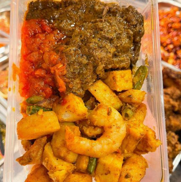 Nasi Rendang Sapi + Sambal Kentang Udang (2 Choices)