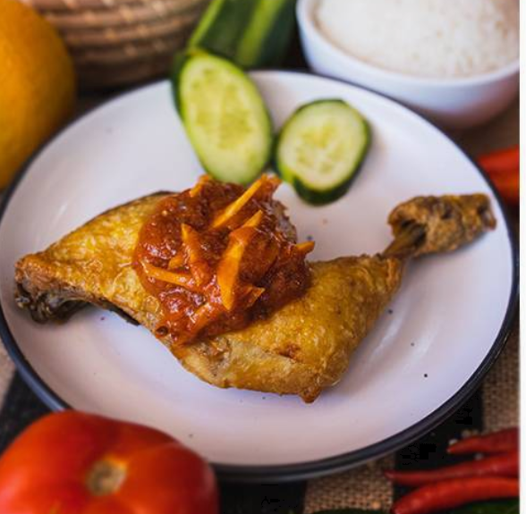 Fried Chicken with Hot and Sour Sauce