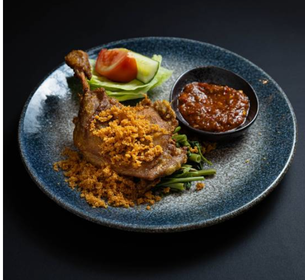 Duck / Bebek Penyet w/ choice of Sambal