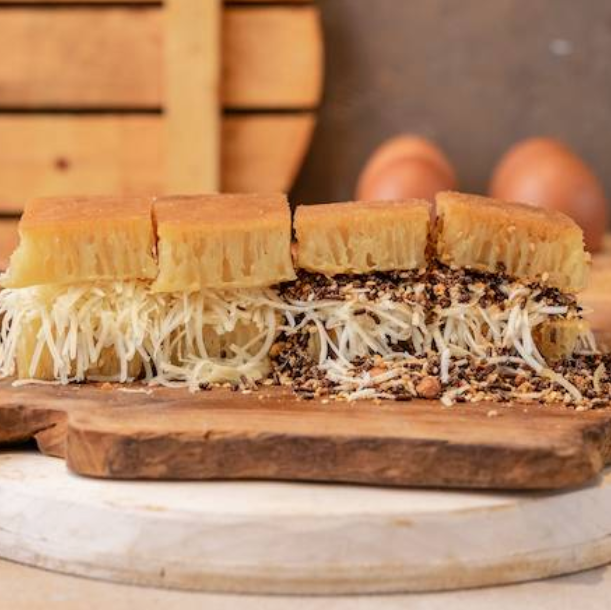 Martabak Half Cheese and Half Sesame Peanut Chocolate Cheese