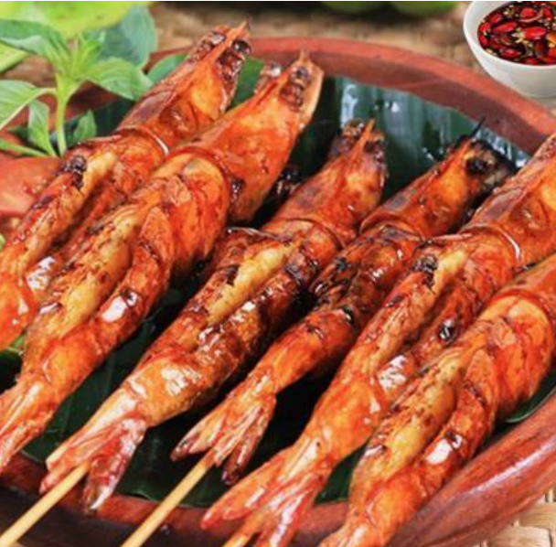 Grilled Honey Tiger Prawns