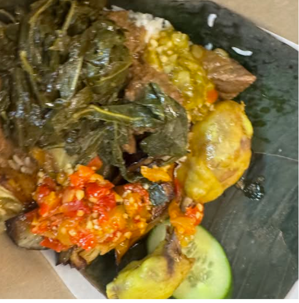 Nasi Padang Rendang Beef + Chicken